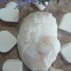 Hand Crafted Soap Bar | Girl Smelling Flowers